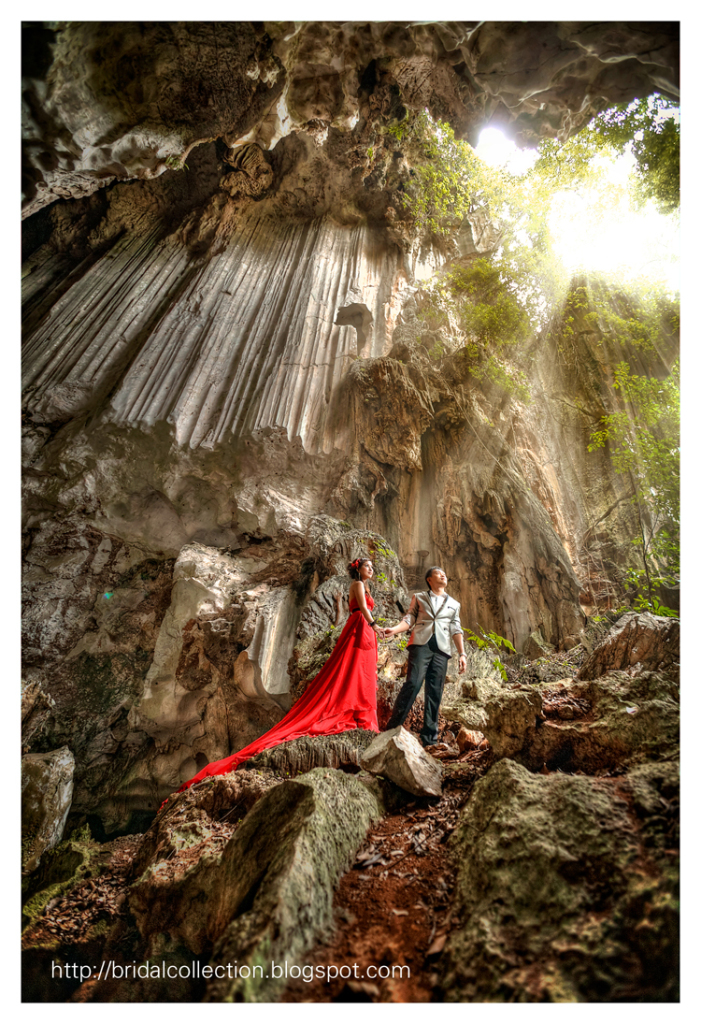 Pre-wedding photoshoot in Ipoh, Malaysia. Photo by Bridal Collection