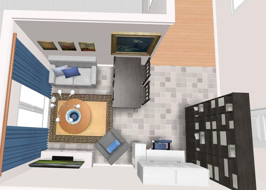 Bonnieblue 3D render living room