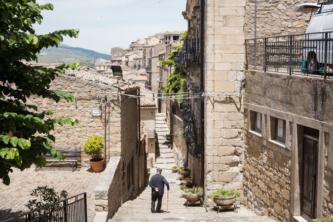 The historic center of Gangi, a Sicilian town where abandoned houses are being given away. Source, The New York Times