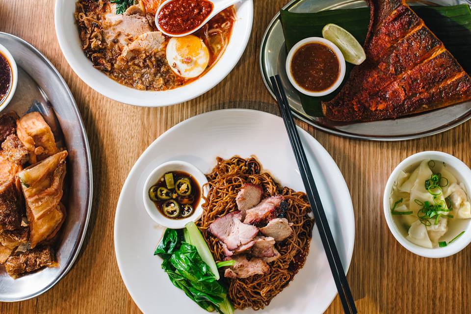 Hawker dishes from Hawker, Sydney. Example of dishese from Malaysian restaurants