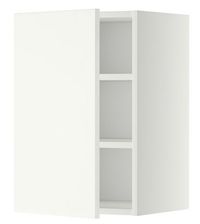 Wall cabinet with shelves, white, Häggeby white