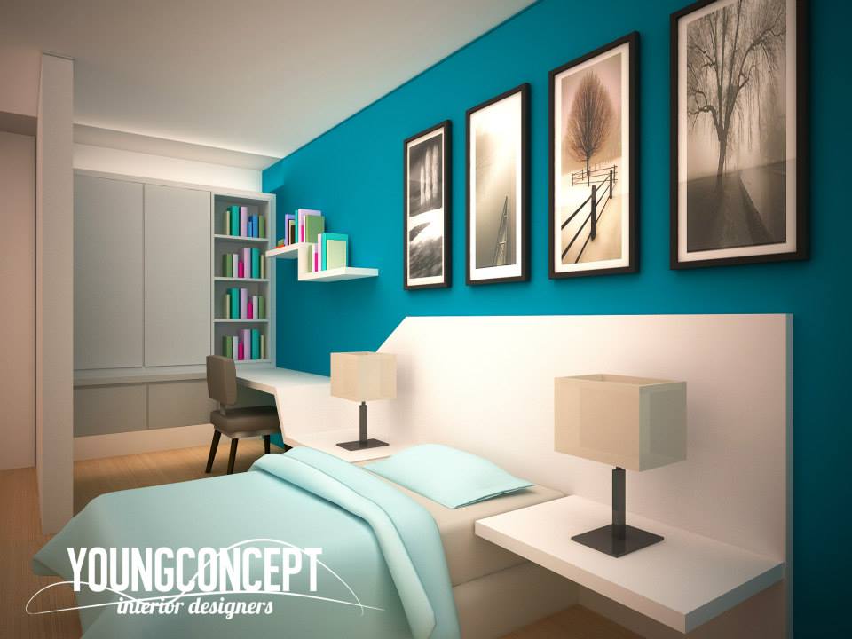 Interior designers and renovation contractors with a design team can provide fully customised designs in 3D rendering. Photo by Young Concept Design Sdn Bhd. Source. 
