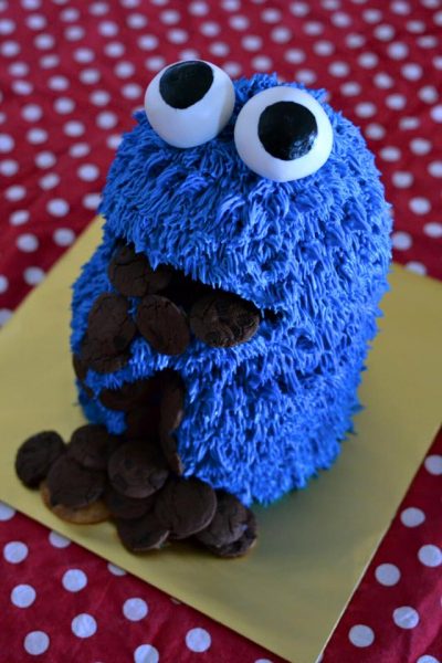 Cookie monster birthday cake by The Quirky Taste. Custom cakes malaysia 
