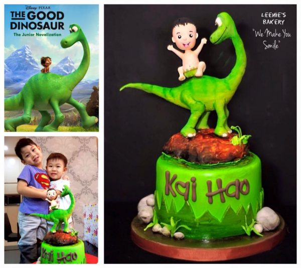 Good dinosaur cake by Leenie's Bakery. Designer cakes Malaysia