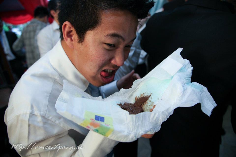 Nutella on diaper. Photo by Vincent Pang Photography
