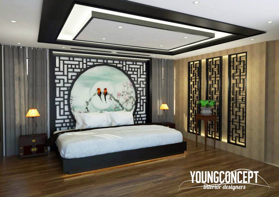 Bedroom interior design by Young Concept Design Sdn Bhd