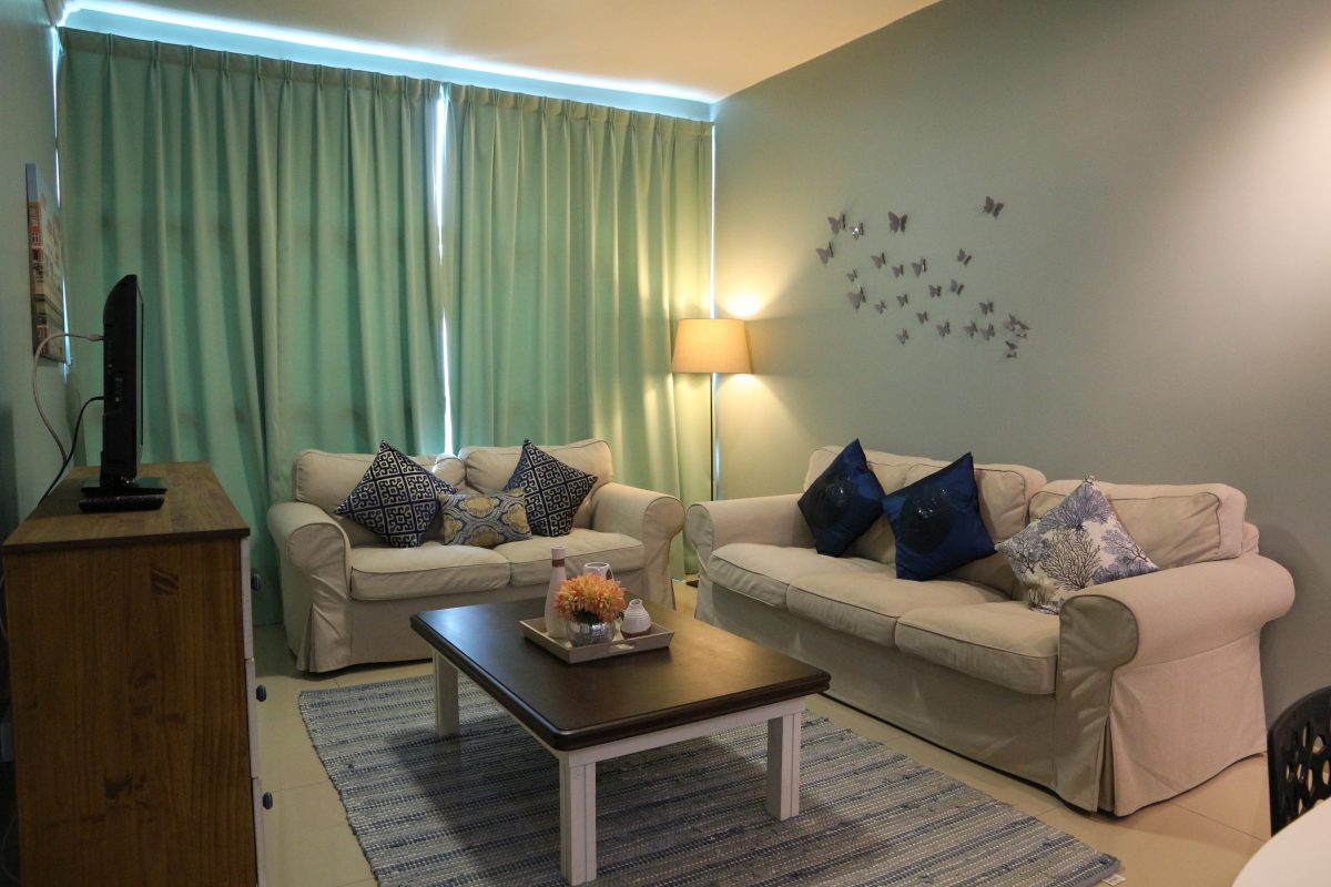vista alam interior design homestay - living room