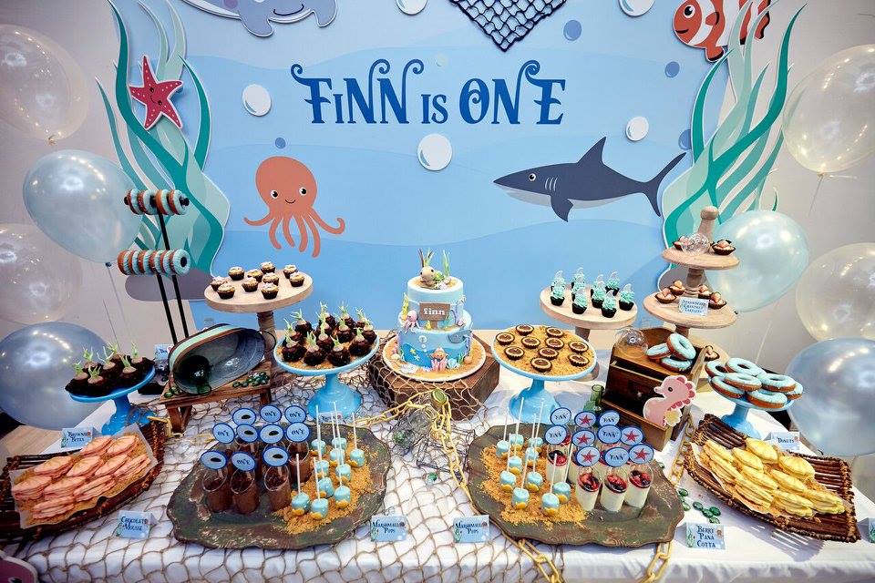Finn's Under the Sea Dessert Table by Little House of Dreams