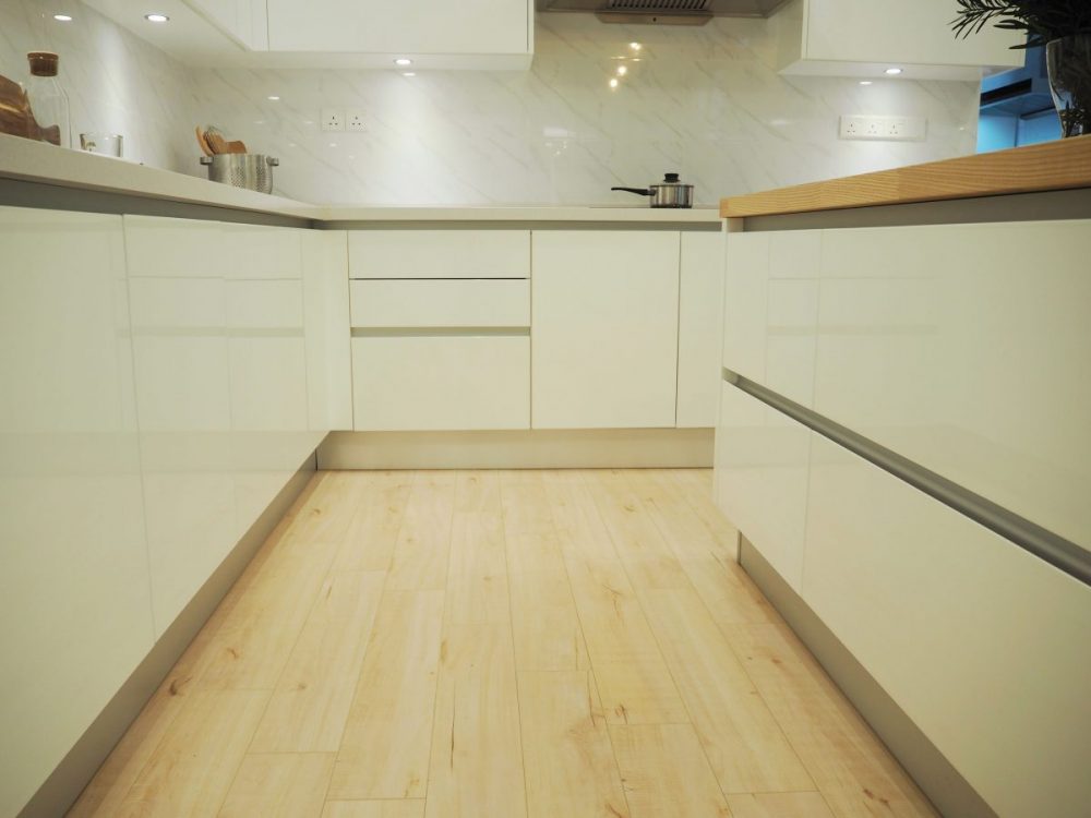 If you use the kitchen frequently, you may want to install vinyl flooring as it is softer on your feet