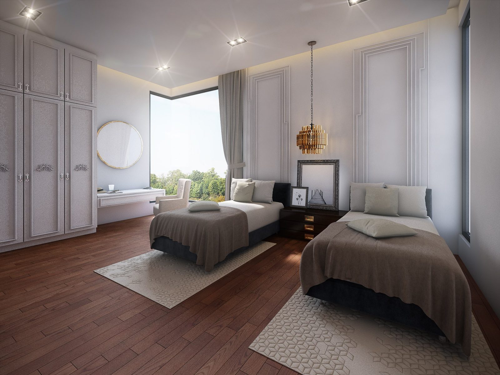 Modern European inspired bedroom in Shah Alam